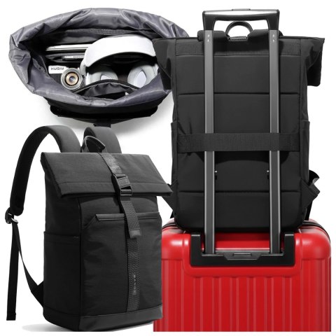 Plecak wodoodporny Bange 21L na laptopy do 15.6" i tablet 12.9" - pojemny, wygodny, oddychający, odporny na zużycie, miejski i p