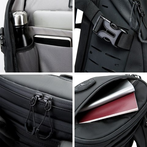 Plecak wodoodporny Bange 22L na laptopy do 15.6" - pojemny i wygodny, odporny i oddychający, miejski i podróżny do pracy i samol