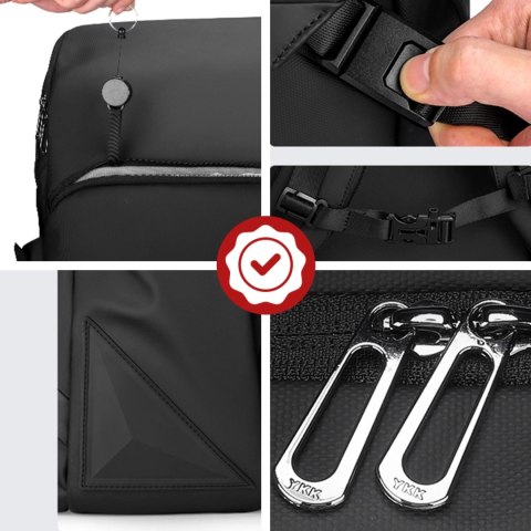 Plecak z Odpinaną Nerką 2w1 Mark Ryden, Bagaż Podręczny, Bezpłatny, Wodoodporny 18L, Z Kieszenią na Laptopa 15.6", Saszetka, Mie