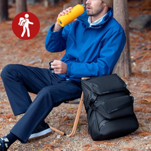 Plecak z Odpinaną Nerką 2w1 Mark Ryden, Bagaż Podręczny, Bezpłatny, Wodoodporny 18L, Z Kieszenią na Laptopa 15.6", Saszetka, Mie