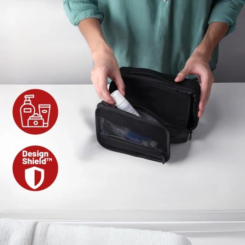 Torba Podróżna Kosmetyczka Mark Ryden Męska i Damska, Pojemna 3.9 l, 4 Przegrody z Haczykiem, Zamek Błyskawiczny YKK, Materiał P