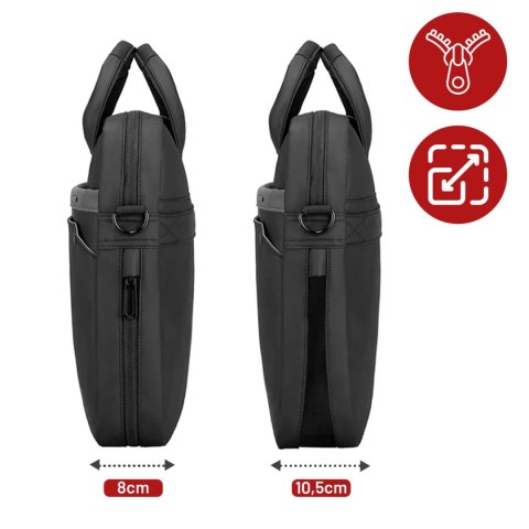 Torba na Laptopa 14" Mark Ryden, Wodoodporna, Elegancka i Pojemna, Lekka 0.5 kg, z Kieszenią na Laptopa i Tablet 9.7", Pasek na 