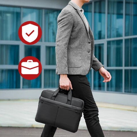 Torba na Laptopa 14" Mark Ryden, Wodoodporna, Elegancka i Pojemna, Lekka 0.5 kg, z Kieszenią na Laptopa i Tablet 9.7", Pasek na 