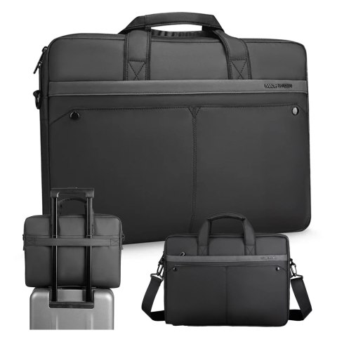 Torba na Laptopa 15.6" Mark Ryden, Wodoodporna, Elegancka i Pojemna 9L, Lekka 0.5 kg, z Kieszenią na Laptopa i Tablet 9.7", Pase