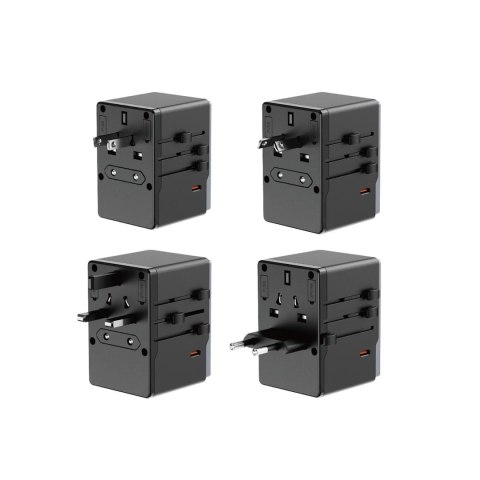 Adapter Podróżny Dudao A35Pro 35W 5xUSB EU UK US JP CZARNY