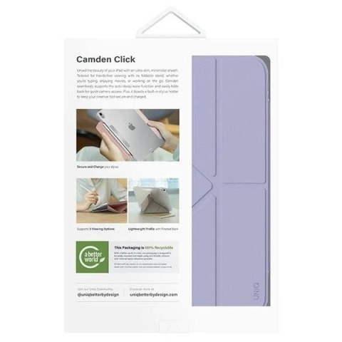 Etui Ochronne do iPad Air 11" (2024) UNIQ Camden Click Fioletowe
