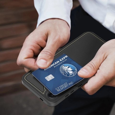 Etui Portfelowe do Samsung Galaxy S25 Dux Ducis Rafi II Czarny