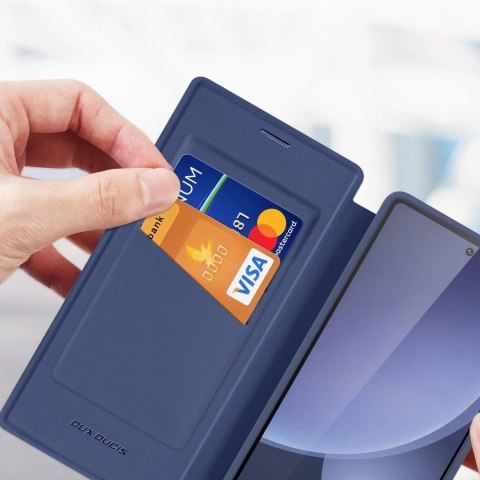 Etui Portfelowe do Samsung Galaxy S25 Ultra Dux Ducis Skin X Pro Niebieskie