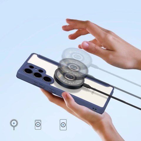 Etui Portfelowe do Samsung Galaxy S25 Ultra Dux Ducis Skin X Pro Niebieskie