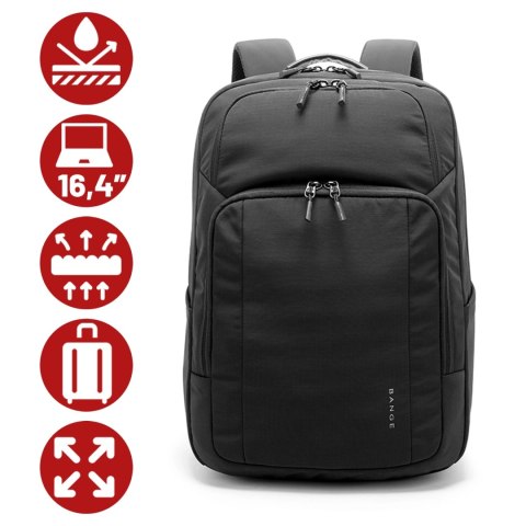 Plecak wodoodporny Bange 23L na laptopa 16.4" - pojemny i wygodny, odporny i oddychający, miejski i podróżny do pracy i samolotu