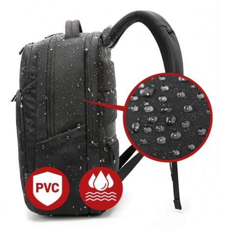 Plecak wodoodporny Bange 23L na laptopa 16.4" - pojemny i wygodny, odporny i oddychający, miejski i podróżny do pracy i samolotu