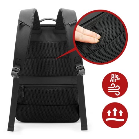 Plecak wodoodporny Bange 23L na laptopa 16.4" - pojemny i wygodny, odporny i oddychający, miejski i podróżny do pracy i samolotu