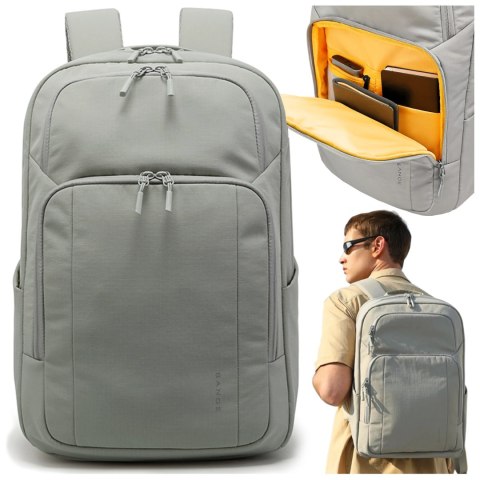 Plecak wodoodporny Bange 23L na laptopa 16.4" - pojemny i wygodny, odporny i oddychający, miejski i podróżny do pracy i samolotu