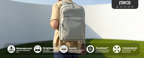 Plecak wodoodporny Bange 23L na laptopa 16.4" - pojemny i wygodny, odporny i oddychający, miejski i podróżny do pracy i samolotu