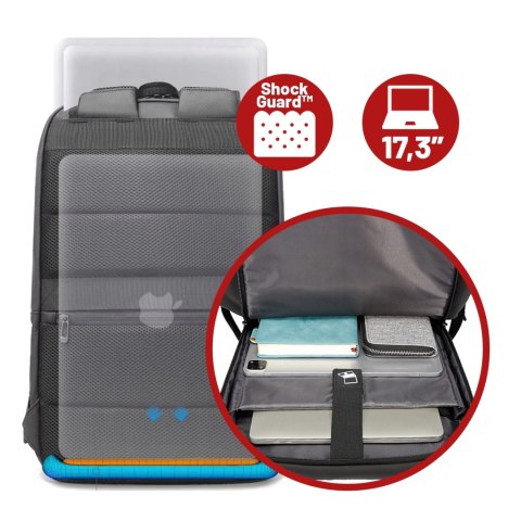 Plecak wodoodporny Bange 23L na laptopy do 17.3" - pojemny i wygodny, port USB do ładowania, miejski i podróżny do pracy i samol