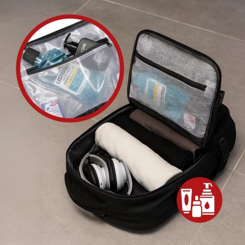 Plecak wodoodporny Bange 23L na laptopy do 17.3" - pojemny i wygodny, port USB do ładowania, miejski i podróżny do pracy i samol