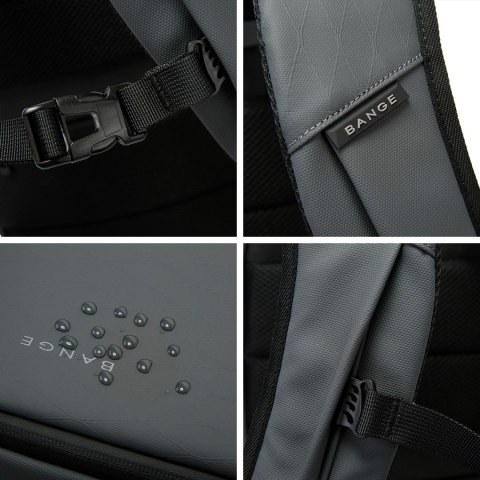 Plecak wodoodporny Bange 26L na laptopy do 15.6" - pojemny i wygodny, odporny i oddychający, miejski i podróżny do pracy i samol
