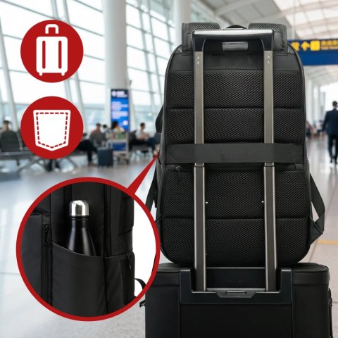 Plecak wodoodporny Bange 26L na laptopy do 15.6" - pojemny i wygodny, odporny i oddychający, miejski i podróżny do pracy i samol