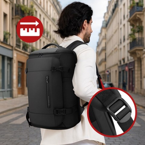 Plecak wodoodporny Bange 28L na laptopy do 17.3" - pojemny i wygodny, miejski i podróżny do pracy i samolotu, z wodoodporną kies