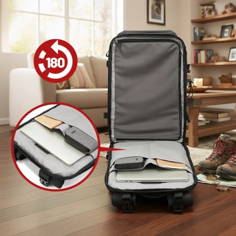 Plecak wodoodporny Bange rozszerzany 36-56L na laptopy do 15.6" - pojemny i wygodny, odporny i oddychający, miejski i turystyczn