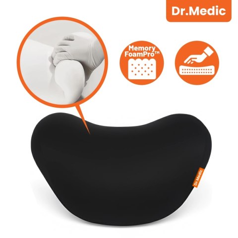 Poduszka samochodowa masująca na zagłówek - ergonomiczne wsparcie głowy, karku i szyi, elektryczny masażer z wibracjami dla kier