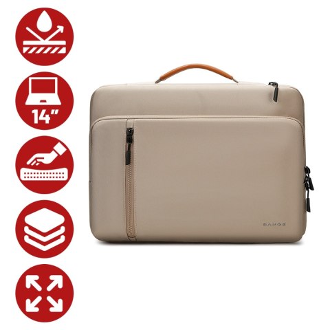 Torba wodoodporna Bange na laptopa do 14" - pojemna i wygodna, odporna i oddychająca, miejska i podróżna do pracy i samolotu, un