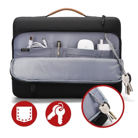 Torba wodoodporna Bange na laptopa do 15.6" - pojemna i wygodna, odporna i oddychająca, miejska i podróżna do pracy i samolotu, 