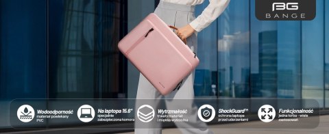 Torba wodoodporna Bange na laptopa do 15.6" - pojemna i wygodna, odporna i oddychająca, miejska i podróżna do pracy i samolotu, 