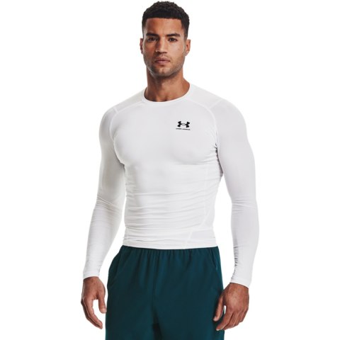 Koszulka męska Under Armour HG Armour Comp LS biała 1361524 100 Koszulka męska Under Armour HG Armour Comp LS biała 1361524 100