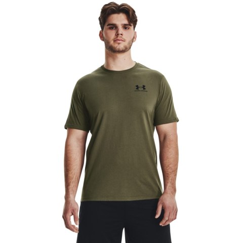 Koszulka męska Under Armour Sportstyle Left Chest Ss zielona 1326799 392 Koszulka męska Under Armour Sportstyle Left Chest Ss zielona 1326799 392