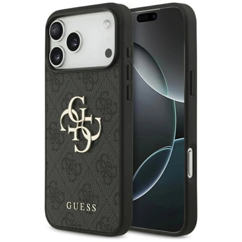 Etui Guess Hardcase 4G Big Metal Logo do iPhone 17 Pro Max, czarne