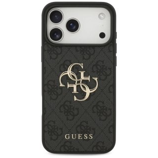 Etui Guess Hardcase 4G Big Metal Logo do iPhone 17 Pro Max, czarne