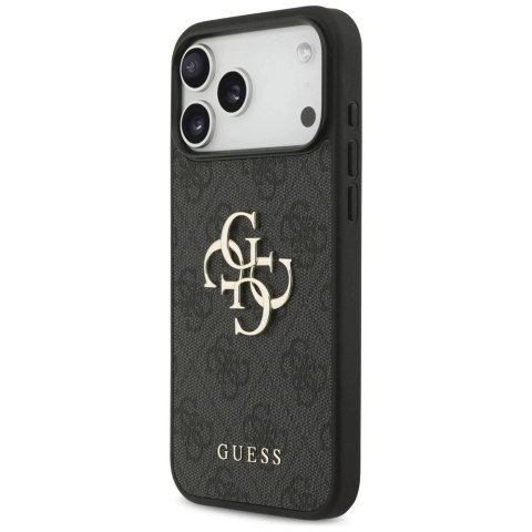 Etui Guess Hardcase 4G Big Metal Logo do iPhone 17 Pro Max, czarne