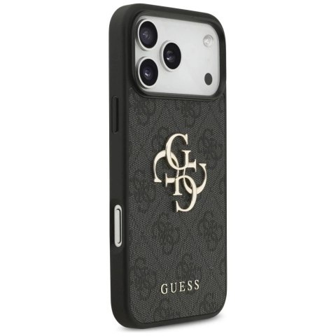 Etui Guess Hardcase 4G Big Metal Logo do iPhone 17 Pro Max, czarne