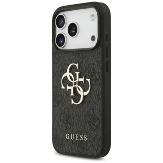 Etui Guess Hardcase 4G Big Metal Logo do iPhone 17 Pro, czarne