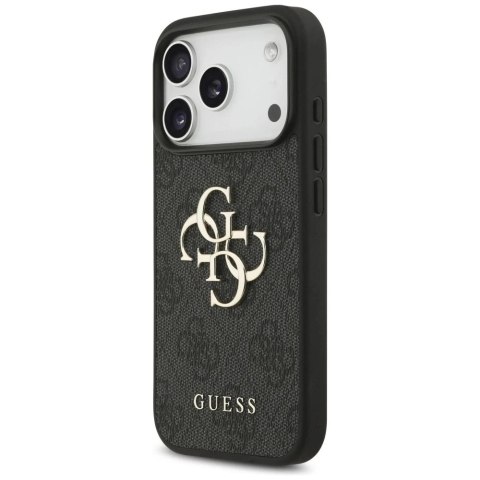 Etui Guess Hardcase 4G Big Metal Logo do iPhone 17 Pro, czarne