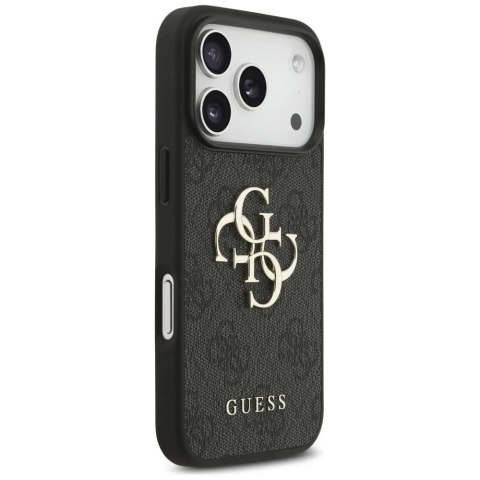 Etui Guess Hardcase 4G Big Metal Logo do iPhone 17 Pro, czarne