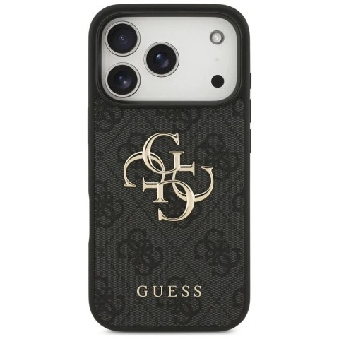Etui Guess Hardcase 4G Big Metal Logo do iPhone 17 Pro, czarne