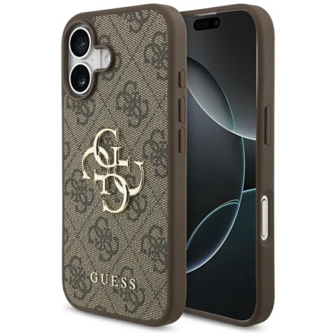 Etui Guess Hardcase 4G Big Metal Logo do iPhone 17, brązowe