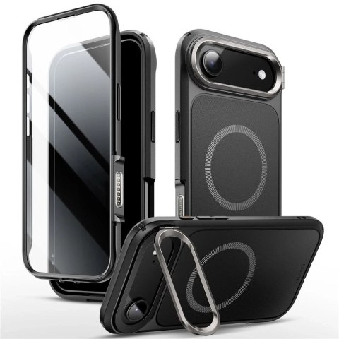 Etui Supcase Ares Flip Mag MagSafe do iPhone 17 Air Black Pancerne