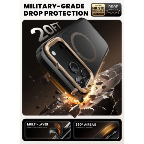 Etui Supcase Ares Flip Mag MagSafe do iPhone 17 Pro Max Desert Gold