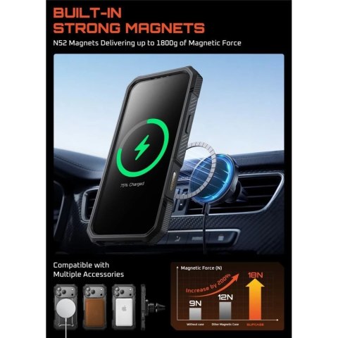 Etui Supcase UB Grip Pro Mag MagSafe do iPhone 17 Pro Black