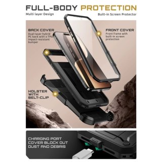 Etui Supcase UB Pro do iPhone 17 Air Black Pancerne 3w1 z Klipsem
