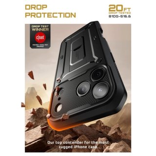 Etui Supcase UB Pro do iPhone 17 Pro Black Pancerne z Klipsem