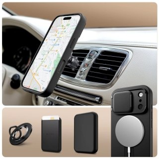 Etui Tech-Protect Kevlar Aura MagSafe do iPhone 17 Pro Max, czarne