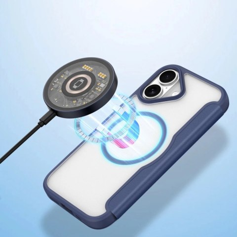 Etui do iPhone 17 Air Dux Ducis Skin X Pro MagSafe Portfel Niebieskie