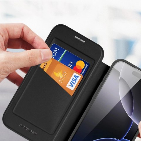 Etui do iPhone 17 Pro Dux Ducis Skin X Pro Portfel MagSafe Czarny