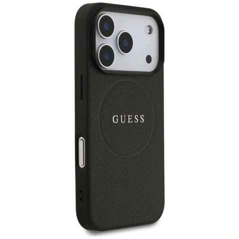 Etui do iPhone 17 Pro Guess Grained Ring MagSafe Black