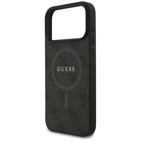 Etui do iPhone 17 Pro Max Guess 4G Ring Classic Logo MagSafe Black