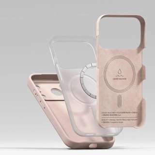 Etui do iPhone 17 Pro Max Ringke Silicone Magnetic MagSafe Różowe